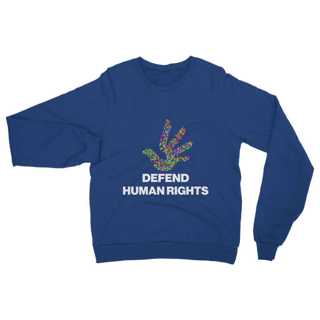 Defend Human Rights Organic Sweatshirt