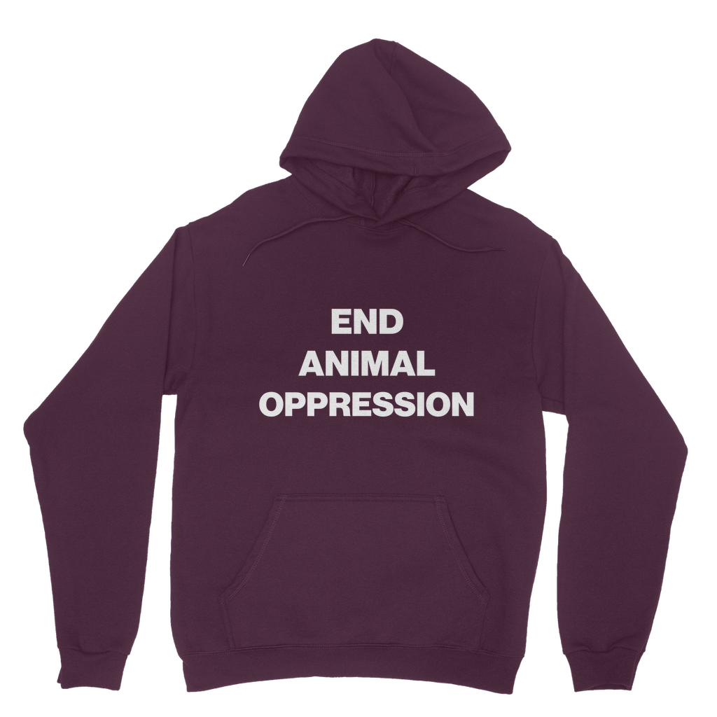 End Animal Oppression Organic Hoodie