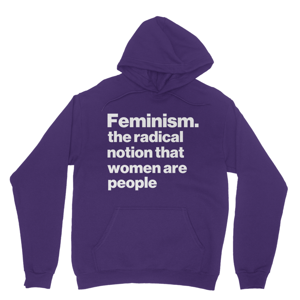 Women Are People Organic Hoodie