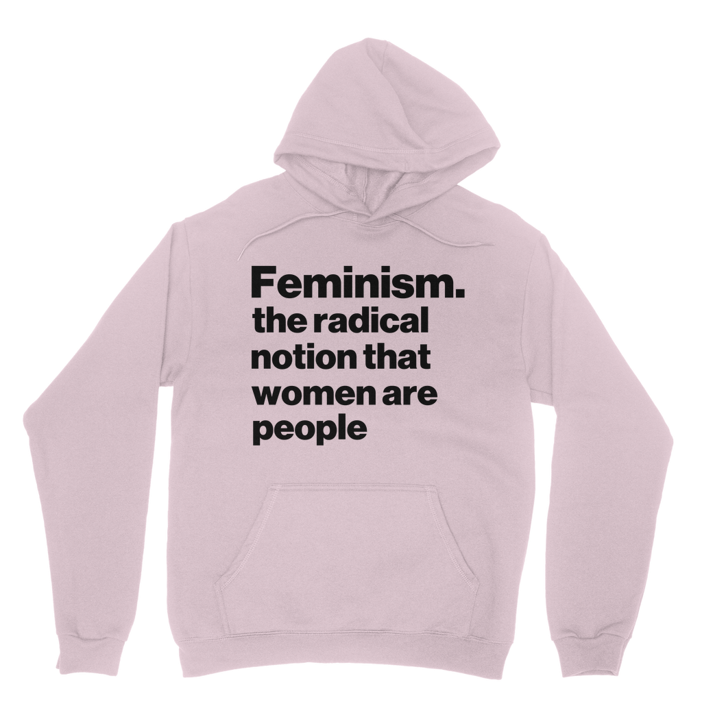 Women Are People Organic Hoodie