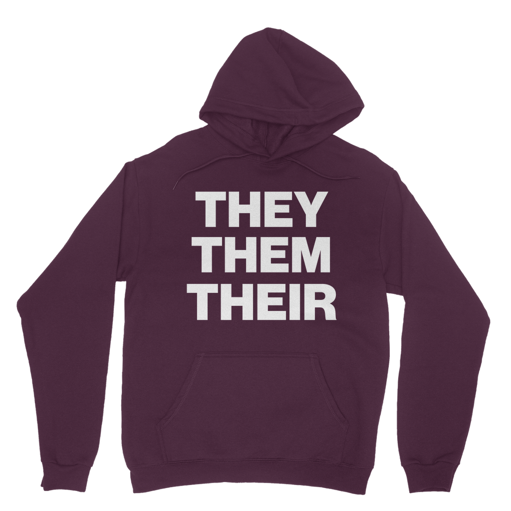 They Them Their Organic Hoodie