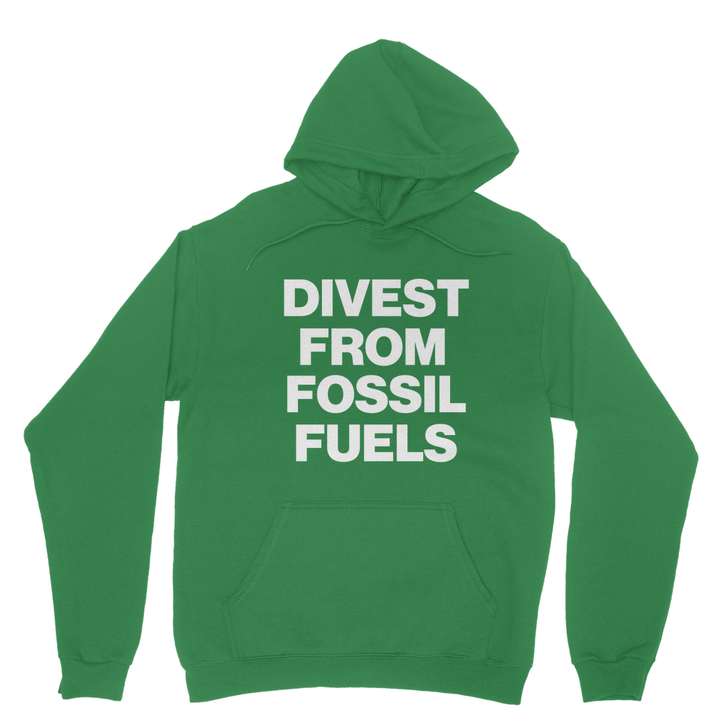 Divest From Fossil Fuels Organic Hoodie