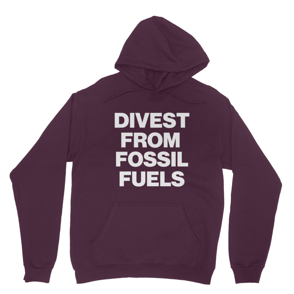 Divest From Fossil Fuels Organic Hoodie