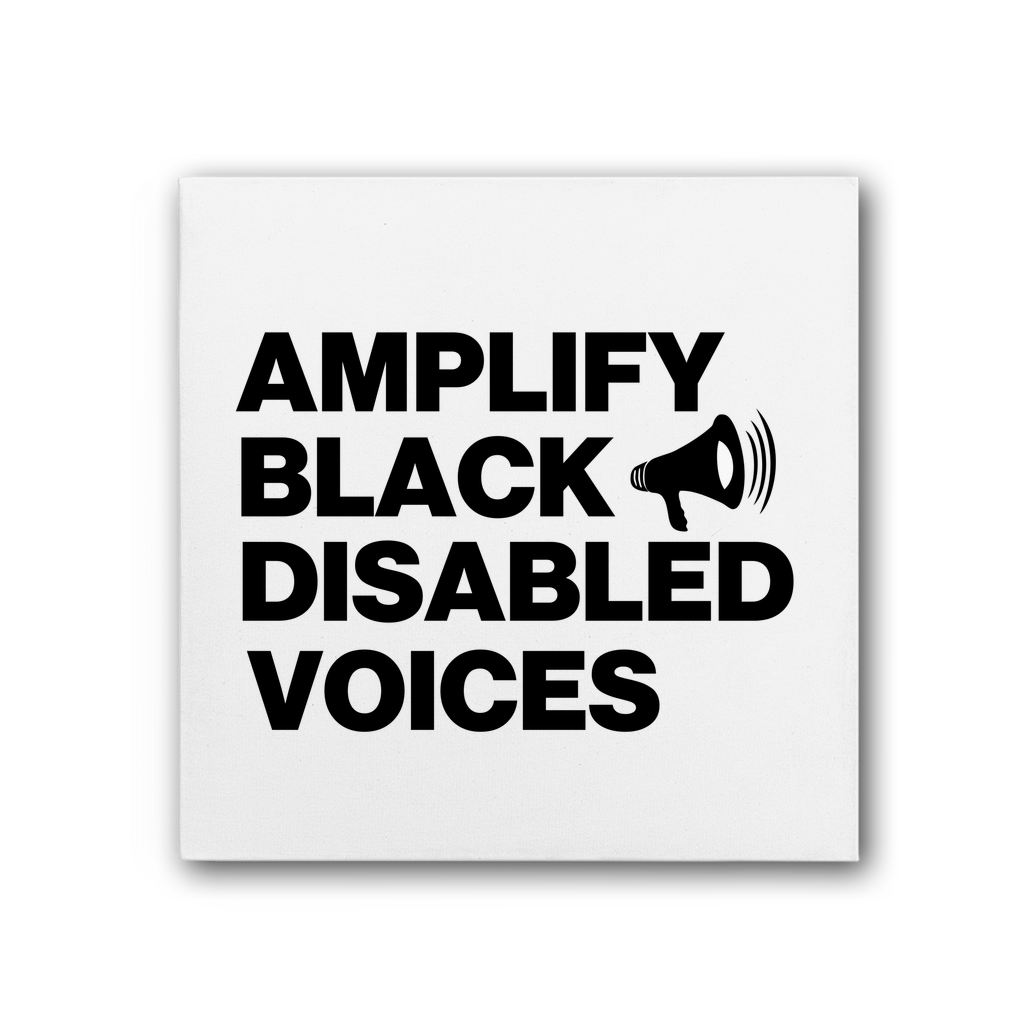 Amplify Black Disabled Voices Premium Stretched Canvas