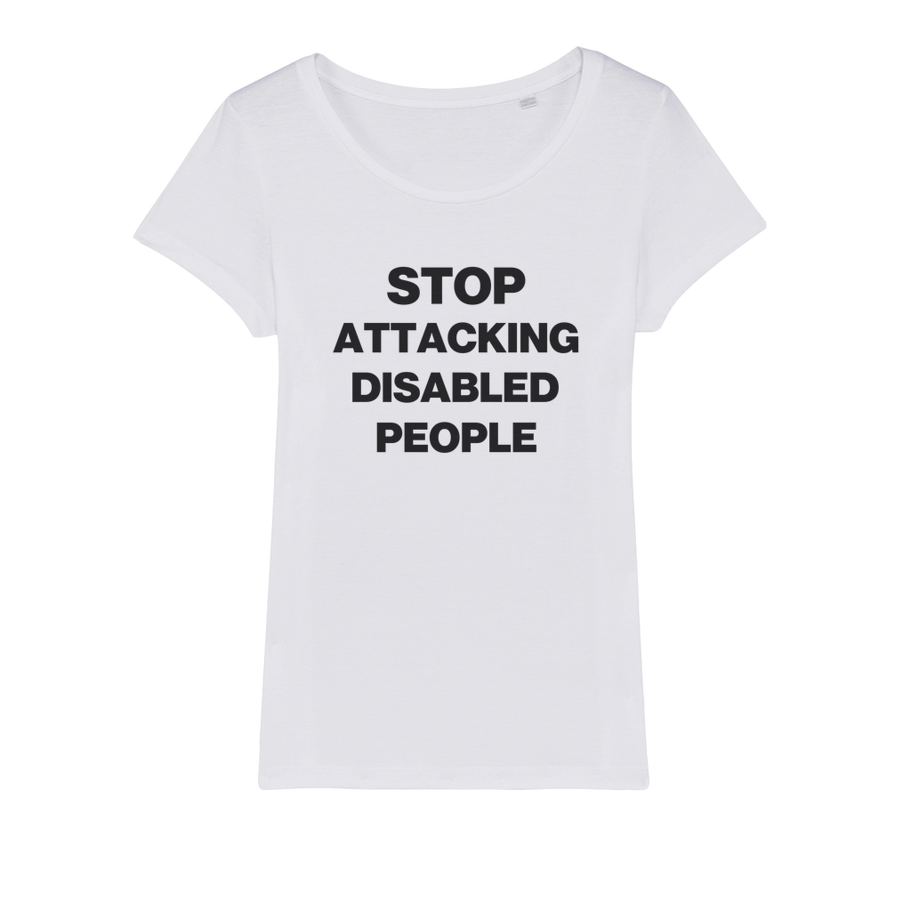 Stop Attacking Disabled People Organic Women's T-Shirt