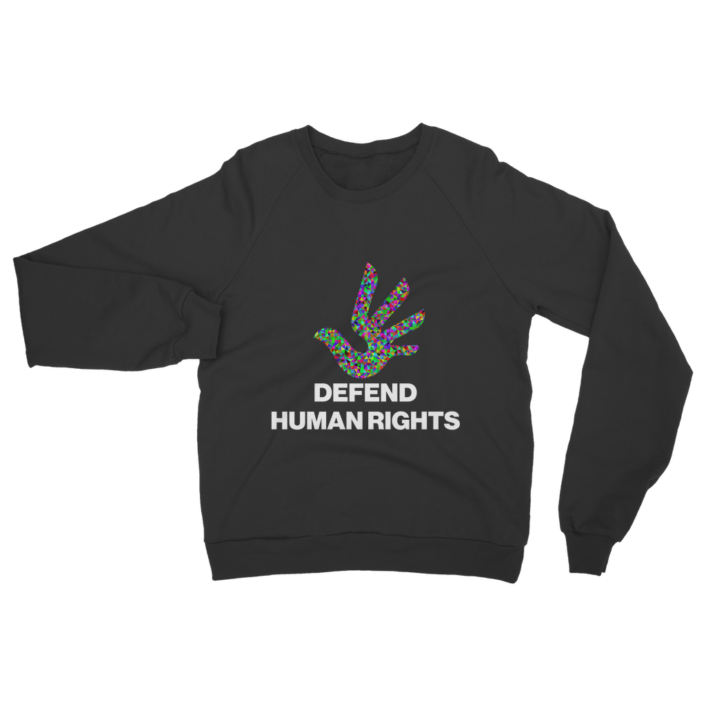 Defend Human Rights Organic Sweatshirt