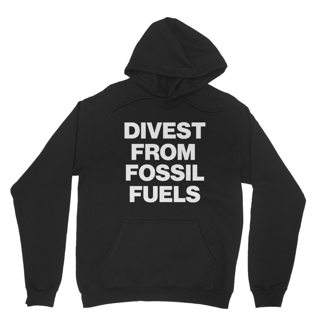 Divest From Fossil Fuels Organic Hoodie