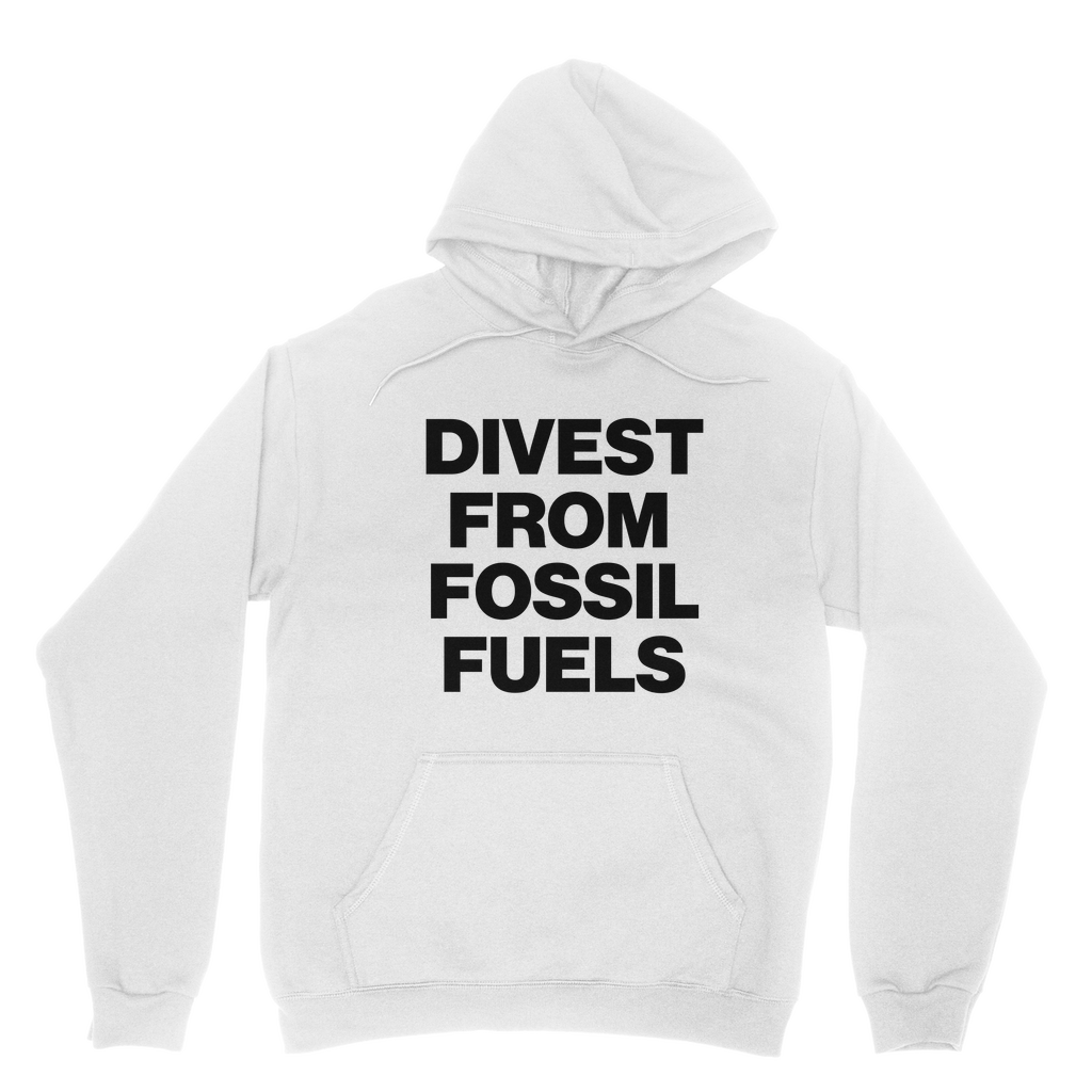 Divest From Fossil Fuels Organic Hoodie