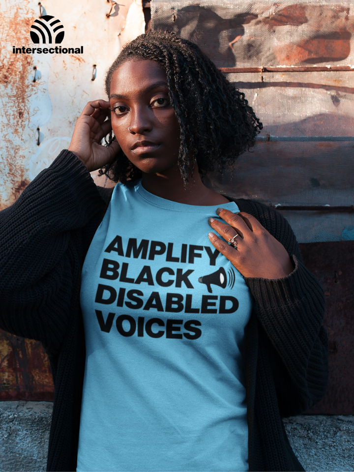 Amplify Black Disabled Voices Organic T-Shirt