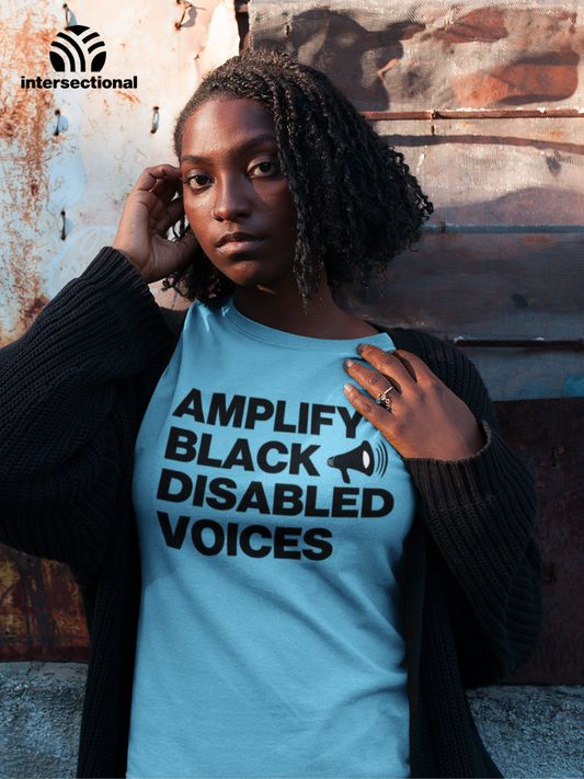 Amplify Black Disabled Voices Organic T-Shirt