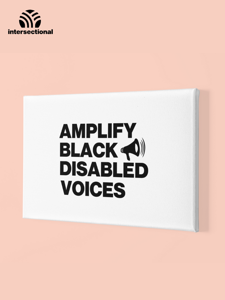 Amplify Black Disabled Voices Premium Stretched Canvas