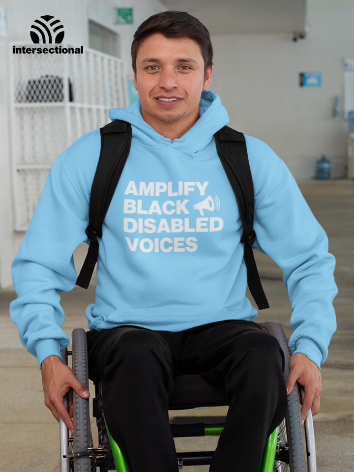 Amplify Black Disabled Voices Organic Hoodie