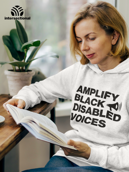 Amplify Black Disabled Voices Organic Hoodie