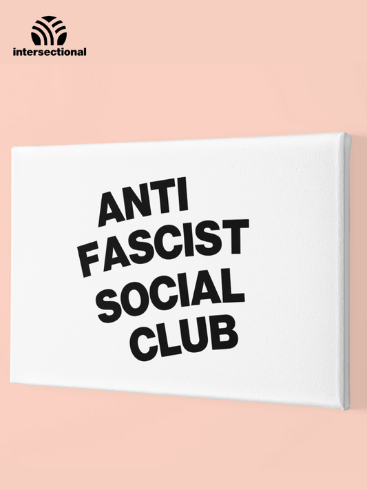 Anti Fascist Social Club Premium Stretched Canvas