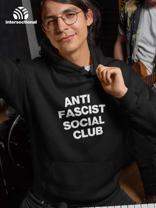 Anti Fascist Social Organic Hoodie