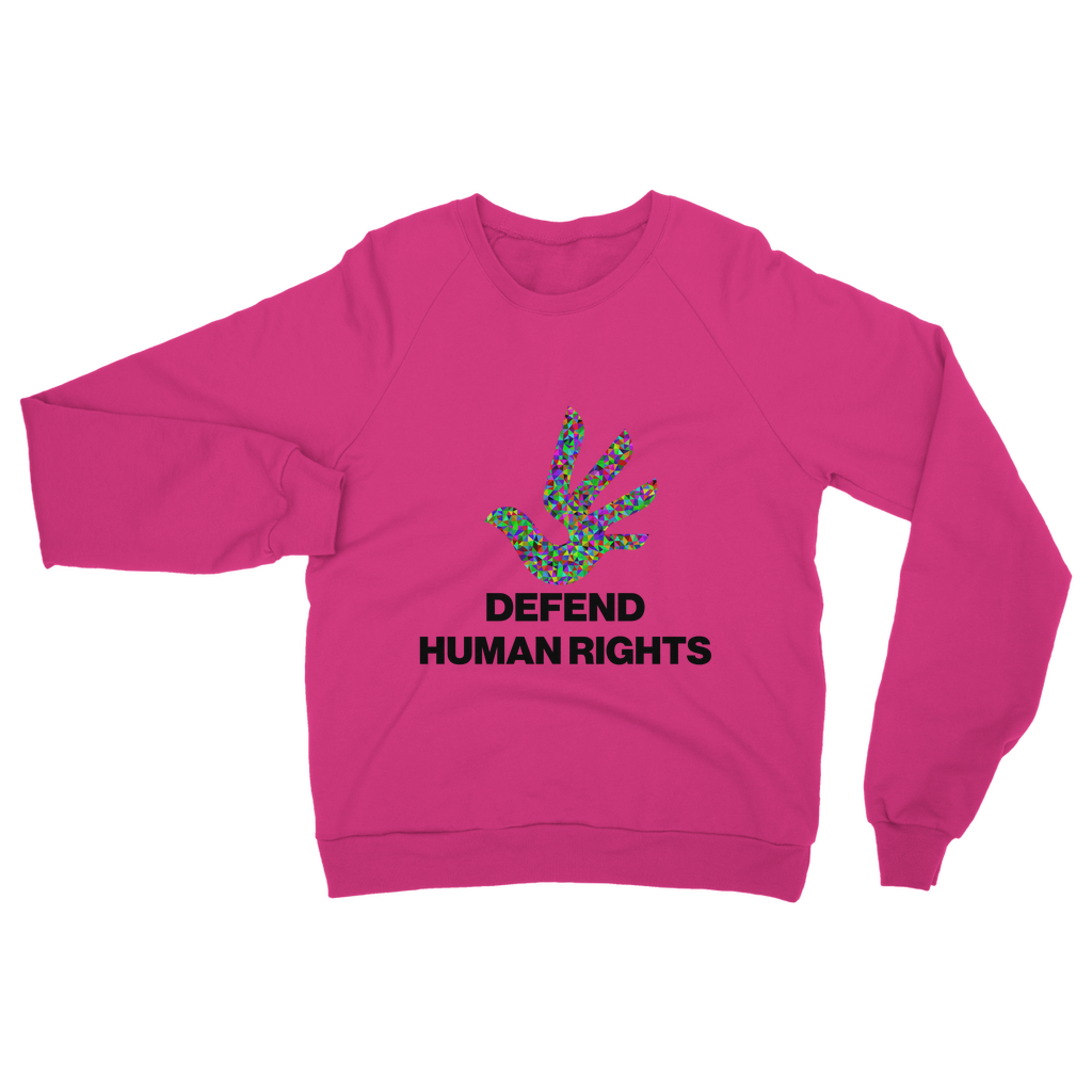 Defend Human Rights Organic Sweatshirt