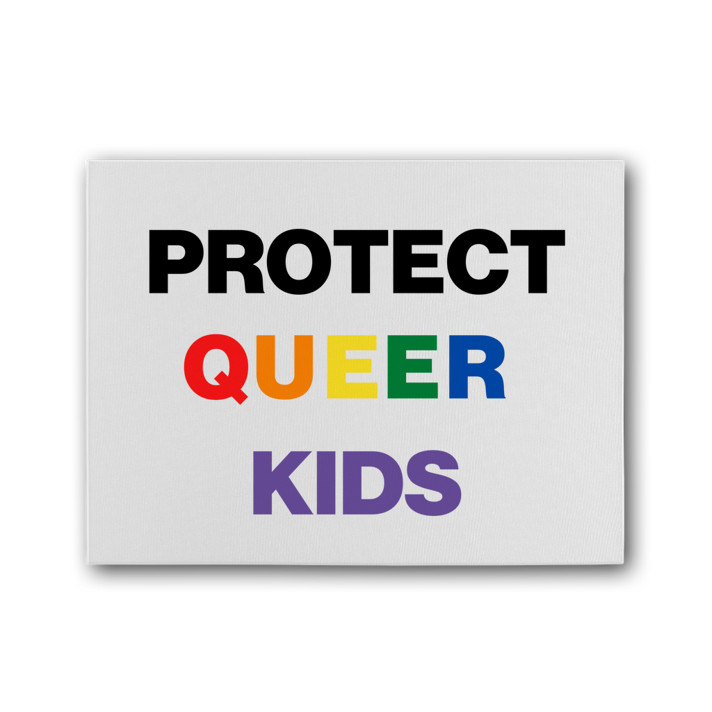 Protect Queer Kids Premium Stretched Canvas