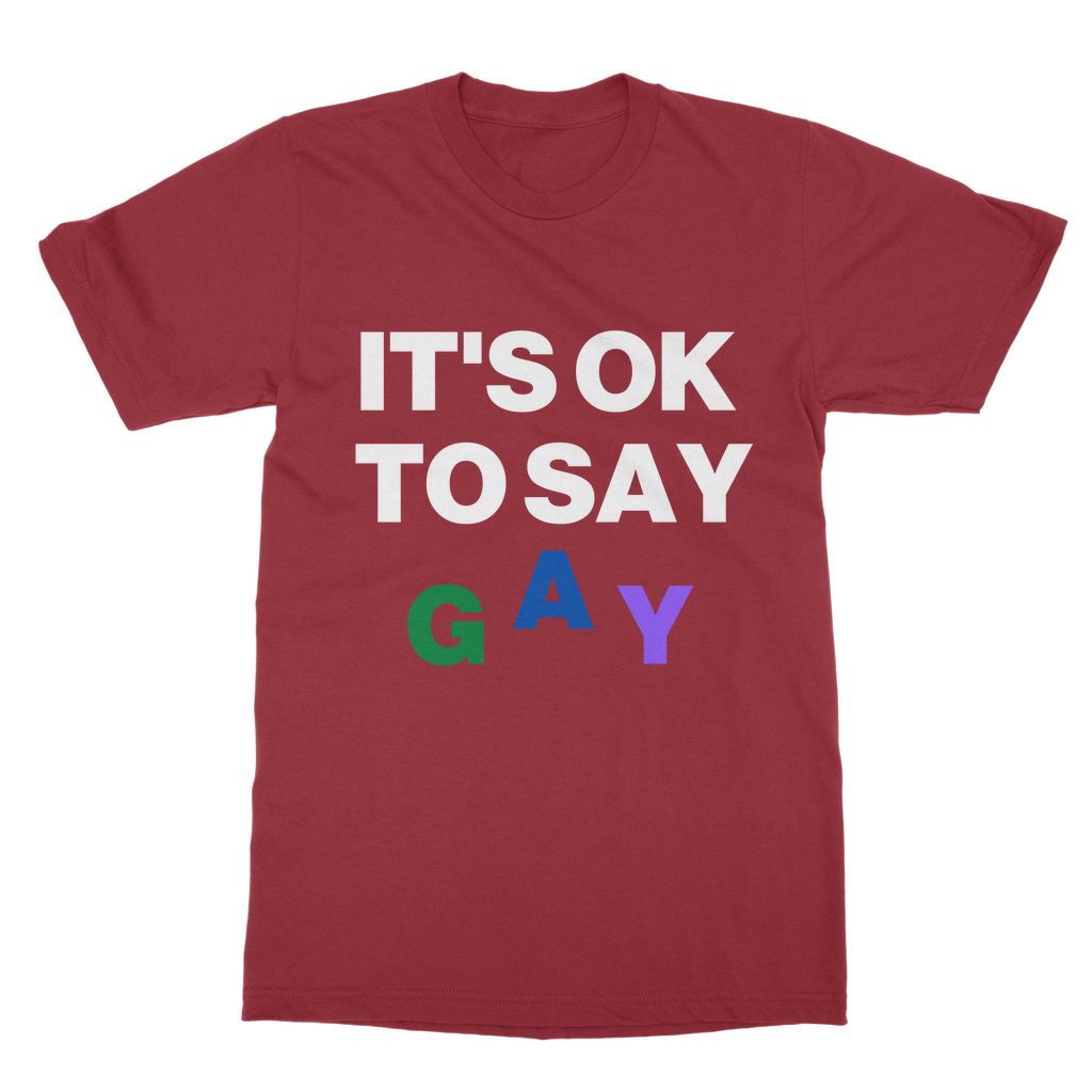 It's Ok To Say Gay Organic T-Shirt