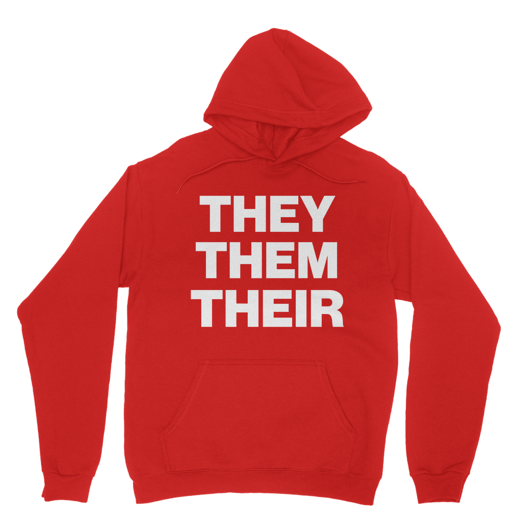 They Them Their Organic Hoodie