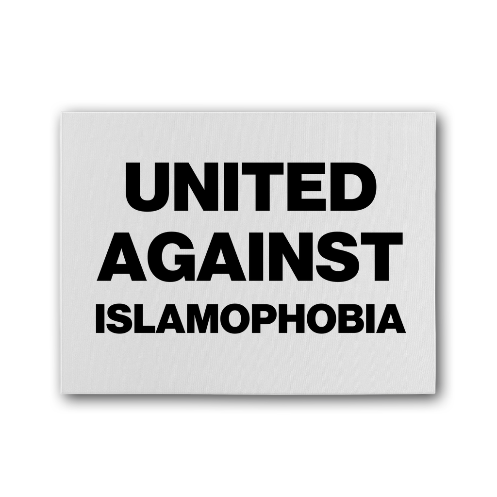 United Against Islamophobia Premium Stretched Canvas