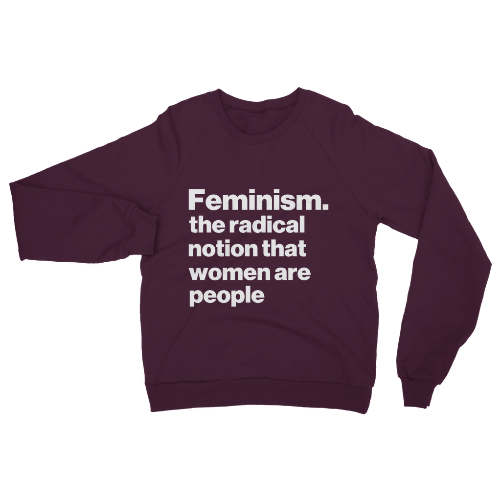 Women Are People Organic Sweatshirt