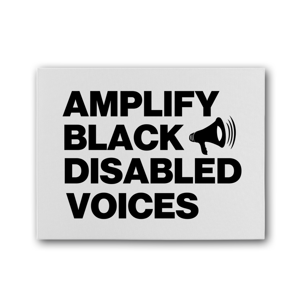 Amplify Black Disabled Voices Premium Stretched Canvas