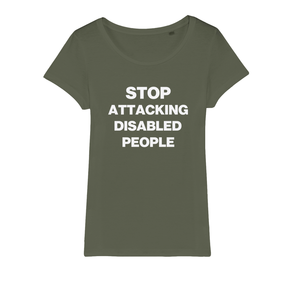 Stop Attacking Disabled People Organic Women's T-Shirt