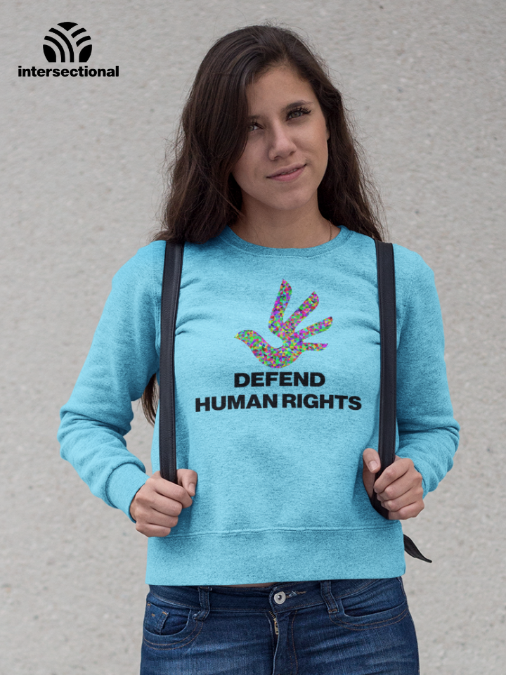 Defend Human Rights Organic Sweatshirt