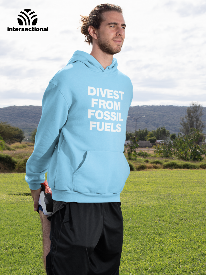 Divest From Fossil Fuels Organic Hoodie