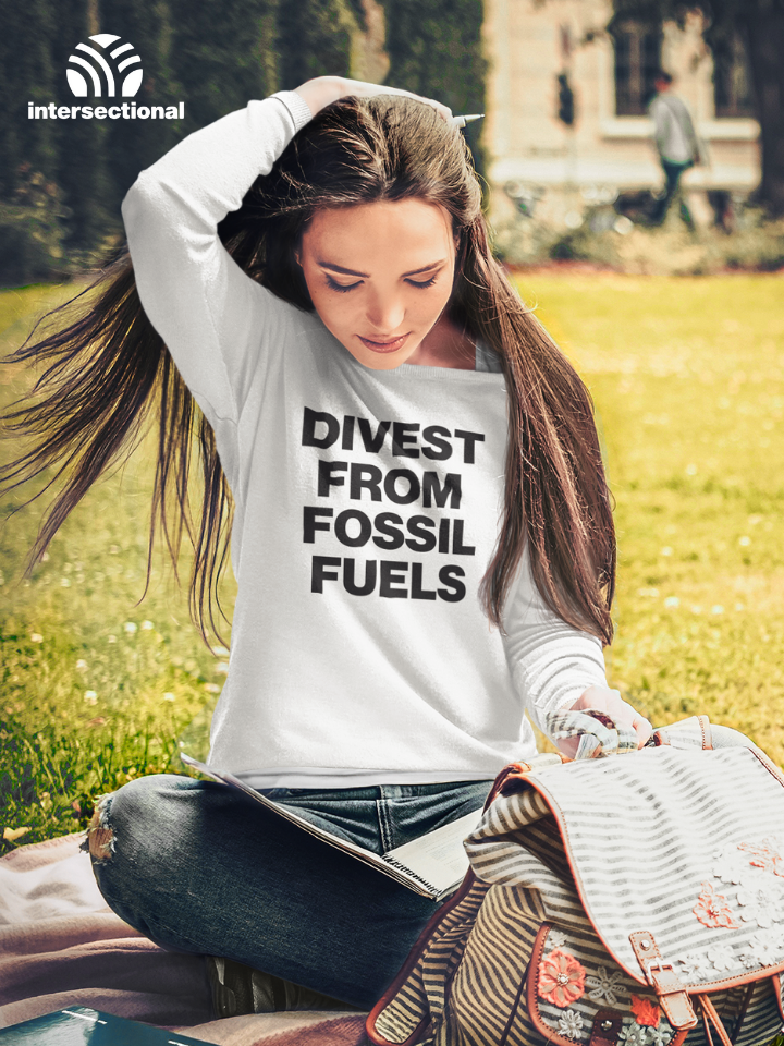 Divest From Fossil Fuels Organic Sweatshirt