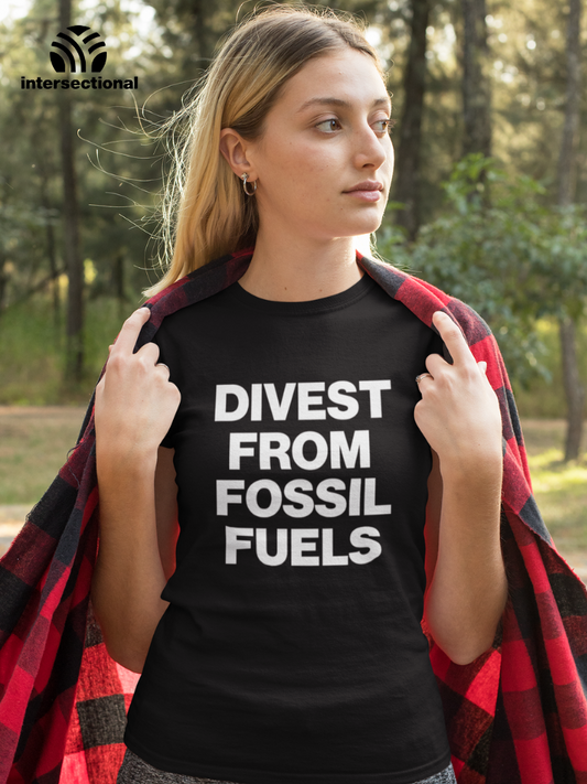Divest From Fossil Fuels Organic Women's T-Shirt