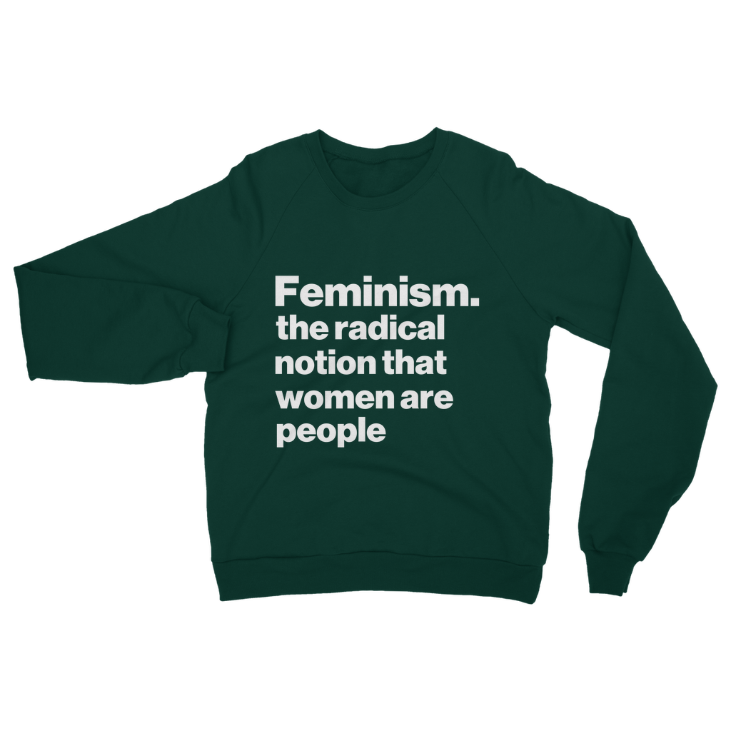 Women Are People Organic Sweatshirt