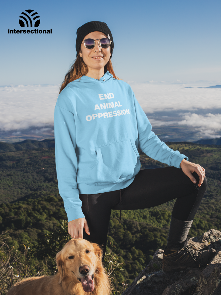 End Animal Oppression Organic Hoodie