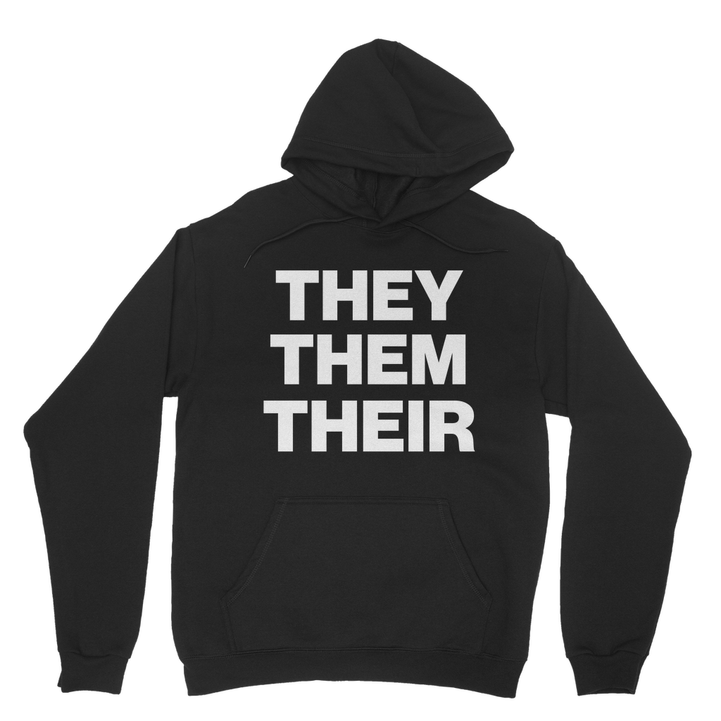 They Them Their Organic Hoodie