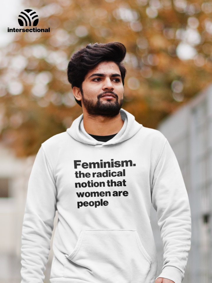 Women Are People Organic Hoodie