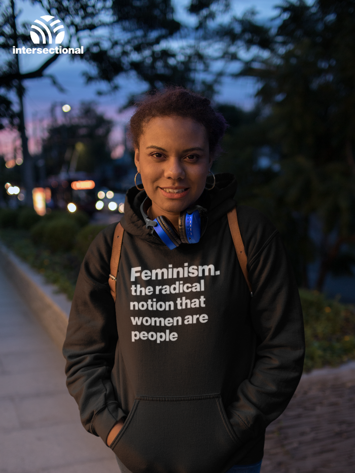 Women Are People Organic Hoodie