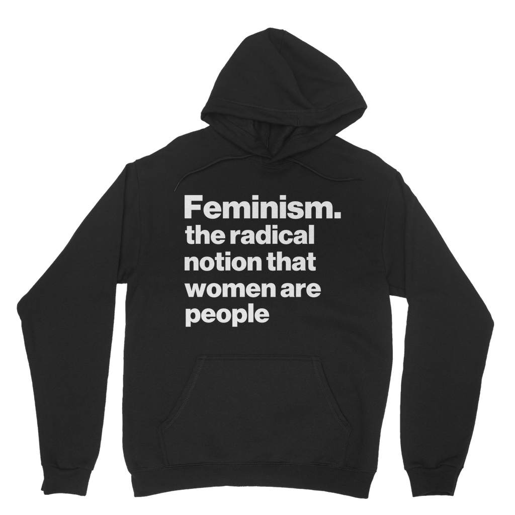 Women Are People Organic Hoodie