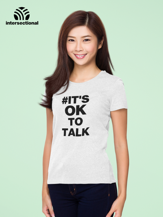 It's Ok To Talk Organic Women's T-Shirt