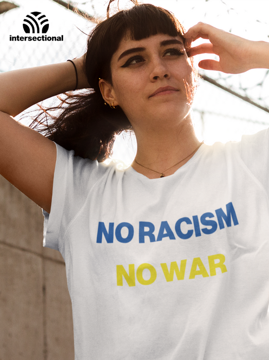 No Racism No War Organic T-Shirt