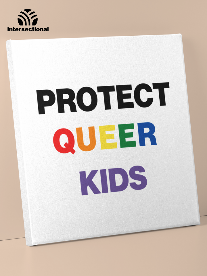 Protect Queer Kids Premium Stretched Canvas