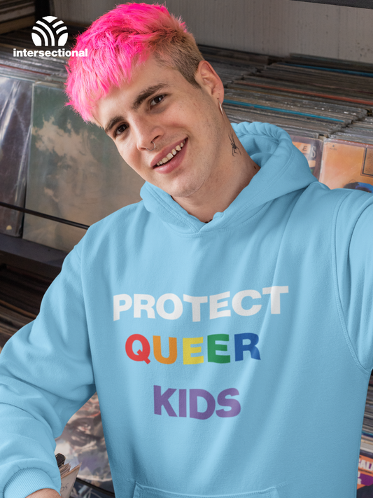 Protect Queer Kids Organic Hoodie