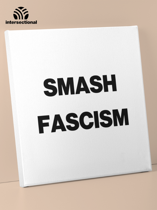 Smash Fascism Premium Stretched Canvas