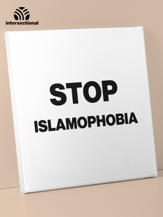 Stop Islamophobia Premium Stretched Canvas