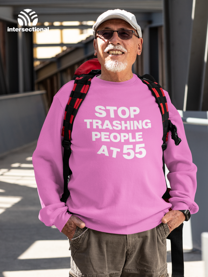 Stop Trashing People At 55 Organic Sweatshirt