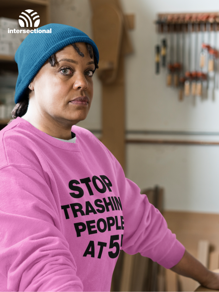 Stop Trashing People At 55 Organic Sweatshirt