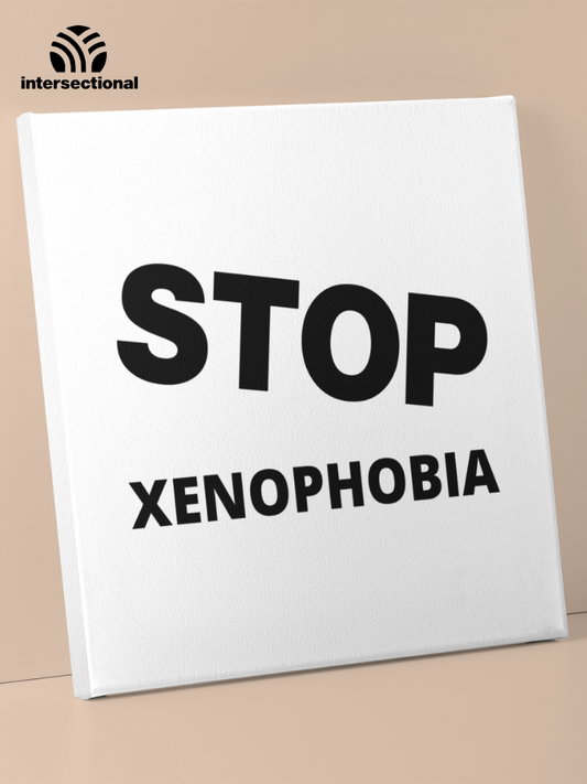 Stop Xenophobia Premium Stretched Canvas