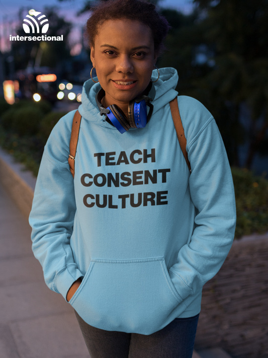 Teach Consent Culture Organic Hoodie