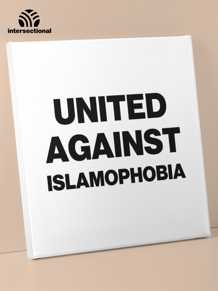 United Against Islamophobia Premium Stretched Canvas