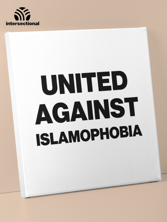 United Against Islamophobia Premium Stretched Canvas