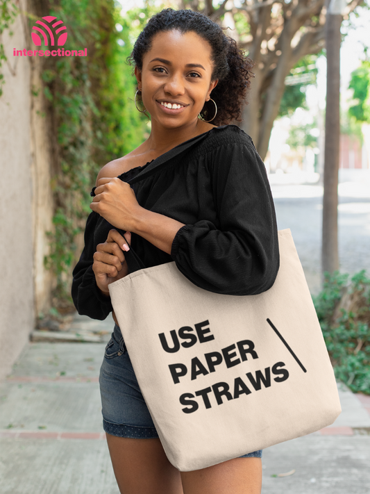 Use Paper Straws Classic Tote Bag